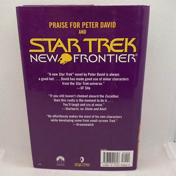 Star Trek New Frontier: After The Fall by Peter David Hardcover with Dust Jacket - Picture 3 of 9